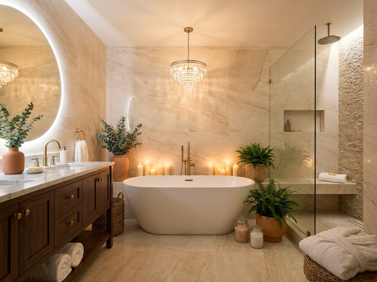 Salle de bain ambiance spa
